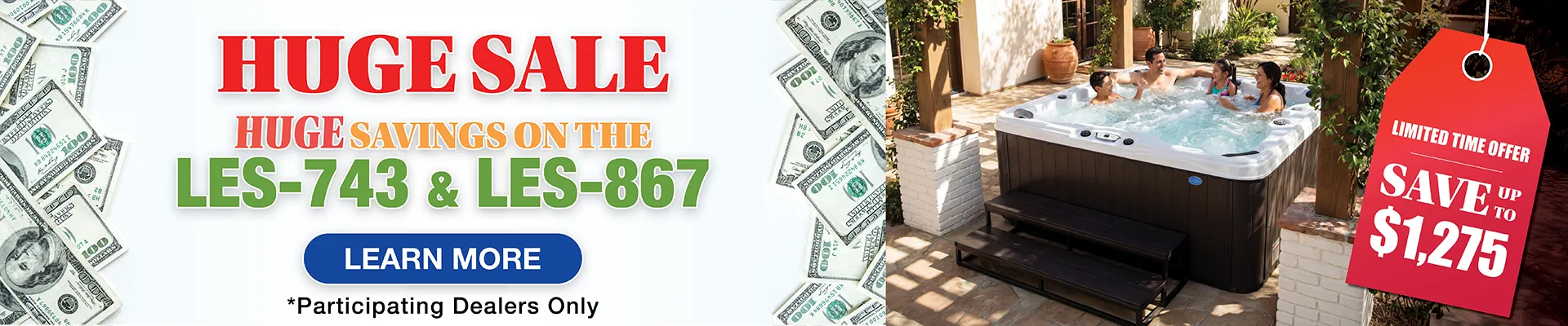 Calspas hot tub being used in a family setting - Wenatchee